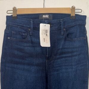 NWT PAIGE Women's Cindy High Rise Straight Ankle Jeans - Size 25